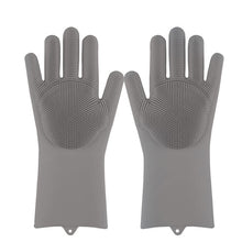 Load image into Gallery viewer, 1 Pair Magic Silicone Dishwashing / Pet cleaning Reusable Gloves
