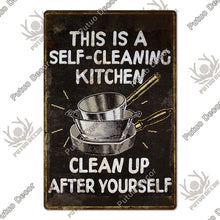 Load image into Gallery viewer, This is a self-cleaning kitchen metal decorative sign
