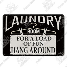 Load image into Gallery viewer, Laundry decorative metal sign
